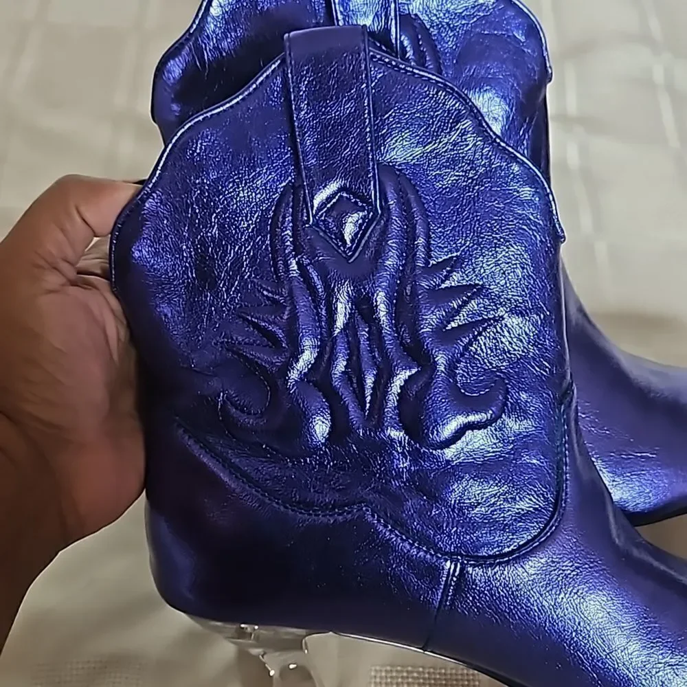 Katy Perry's The Annie-O Bootie Western Purple Size 8M - Picture 11 of 16